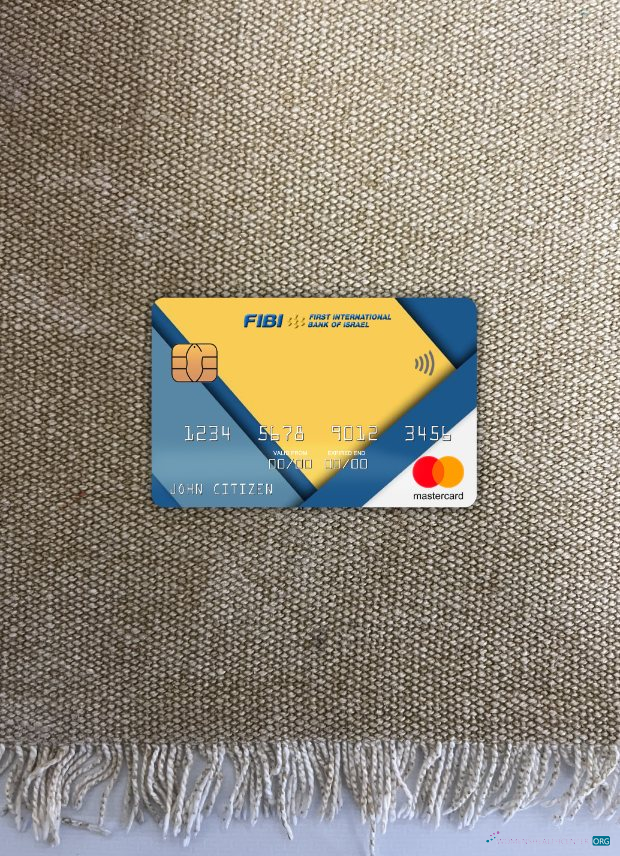 Download Israel First International Bank mastercard photolook front Photoshop template